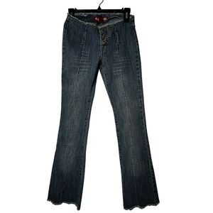 Y2K‎ Low-rise Vtg Jeans Raw Hem Bootcut Sz 3 Zana di denim